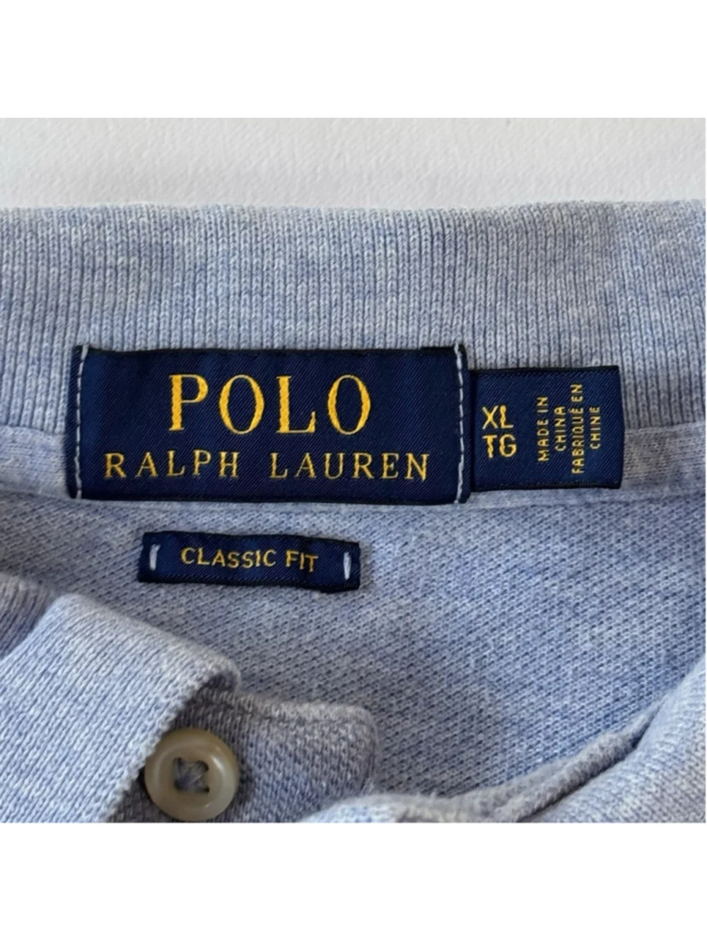Polo Ralph Lauren Classic Fit Shirt Size:XL Blue 100% cotton Knit Men Pony Logo